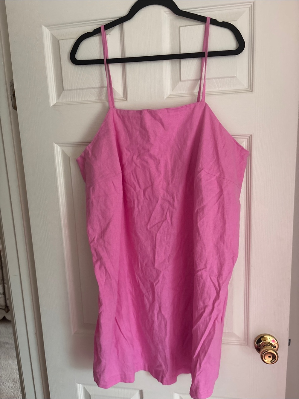 Silky v neck pink dress